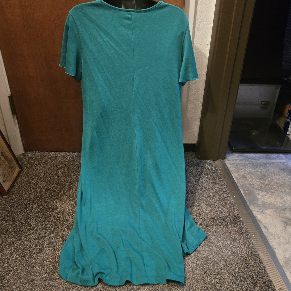 Mark by Avon emerald green empire waist dress szL - Picture 5 of 6